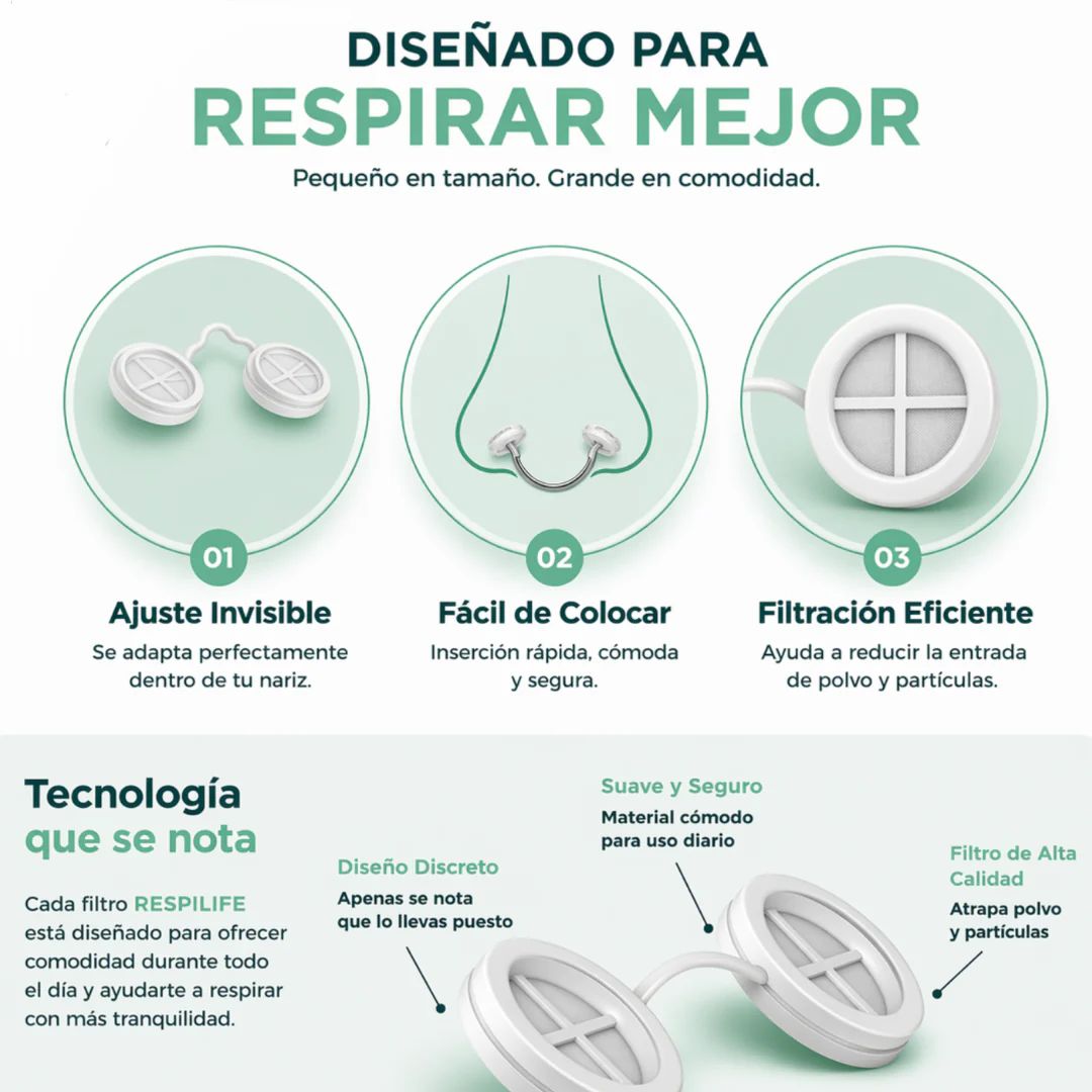 Filtros nasales