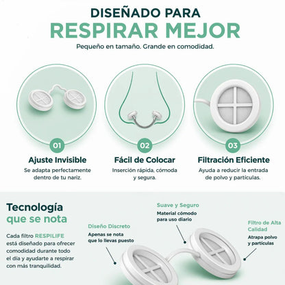 Filtros nasales